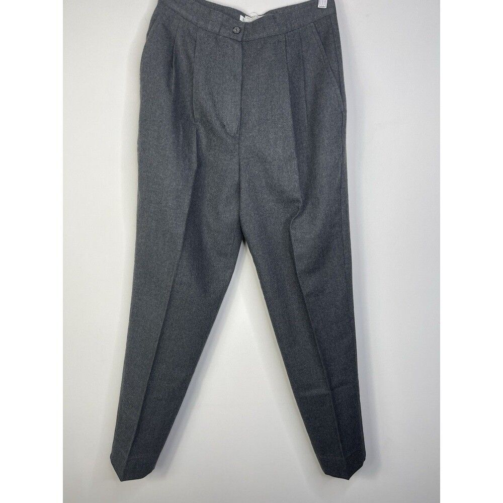 VTG United Colors of Benetton Womens ITL 42 US 6 Gray Wool Blend Dress Pants